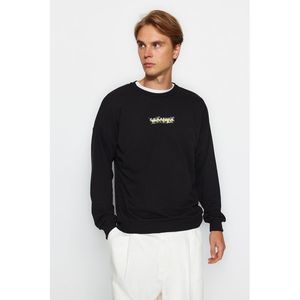 NWT Trendyol Men Oversize Crew neck Woven Sweatshirt